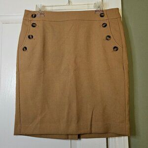 NWT Loft Size 10 Tan Mini Pencil Skirt‎